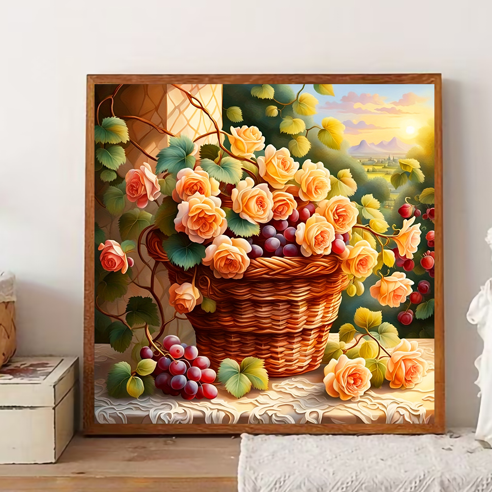 Flower Diamond Painting Kit Fu - Photo Mosaic Print のレビューと価格