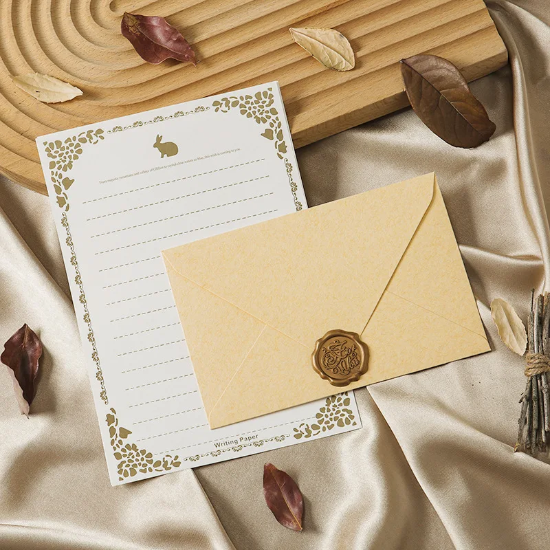 Letter Writing Stationery Set  - Wax Seal Letter Kit のレビューと価格