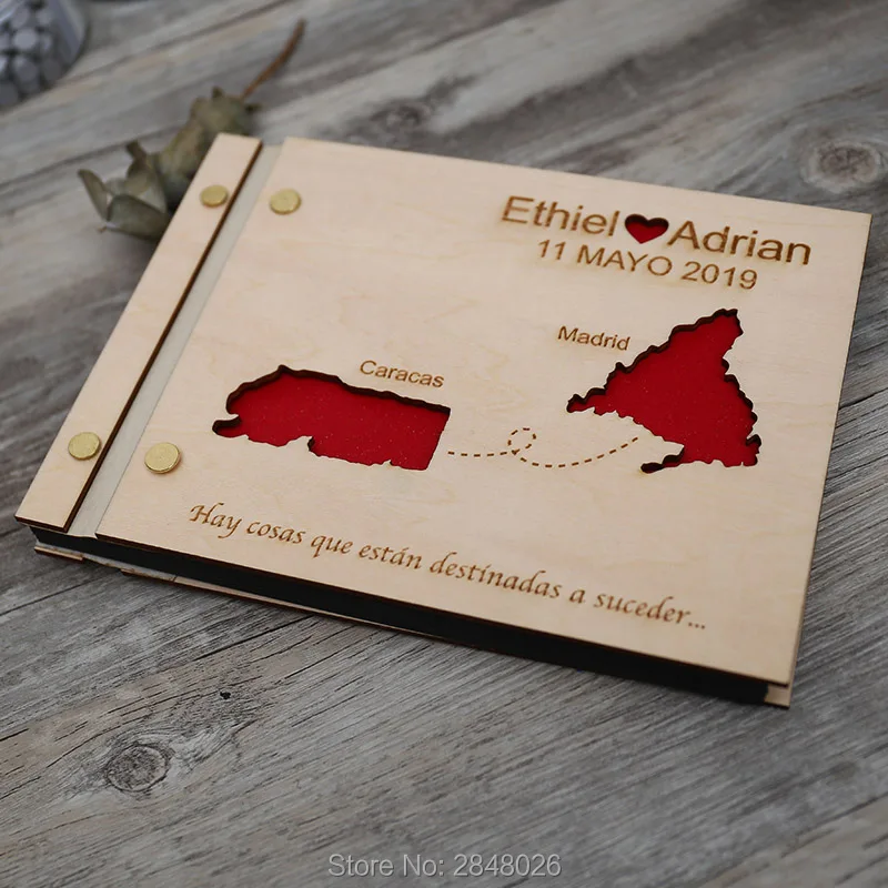 Map engraved wedding guestbook - Custom Star Map のレビューと価格