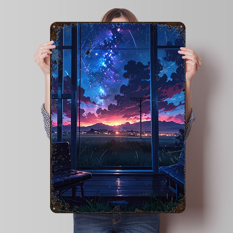 Anime Window View of Starry Ni - Custom Night Sky のレビューと価格