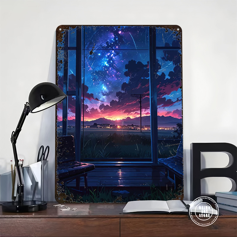 Anime Window View of Starry Ni - Custom Night Sky のレビューと価格
