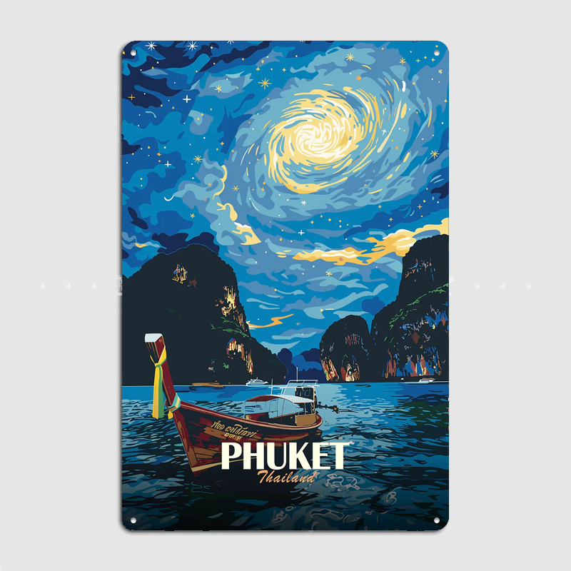 Phuket Thailand Night Sky Boat - Custom Night Sky のレビューと価格