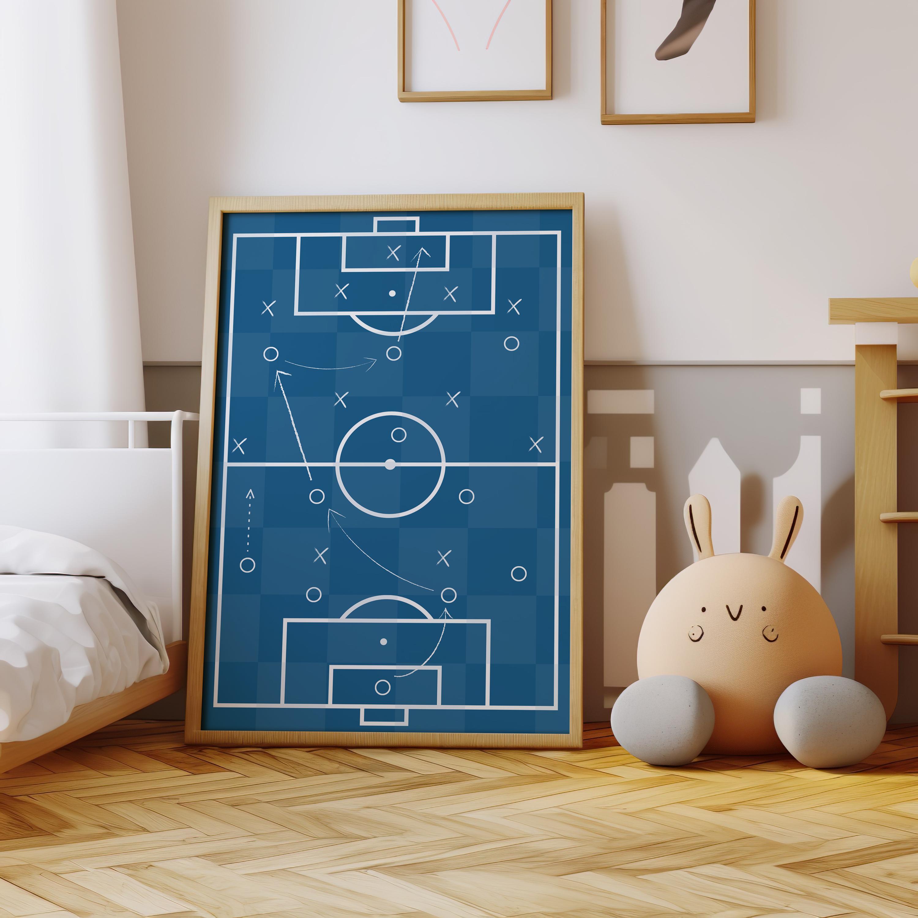 Custom Soccer Wall Art Set Aff - Personalized Name Box のレビューと価格