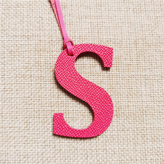 English Letter O P Q R S T Alp - Monogram Keychain Leather のレビューと価格