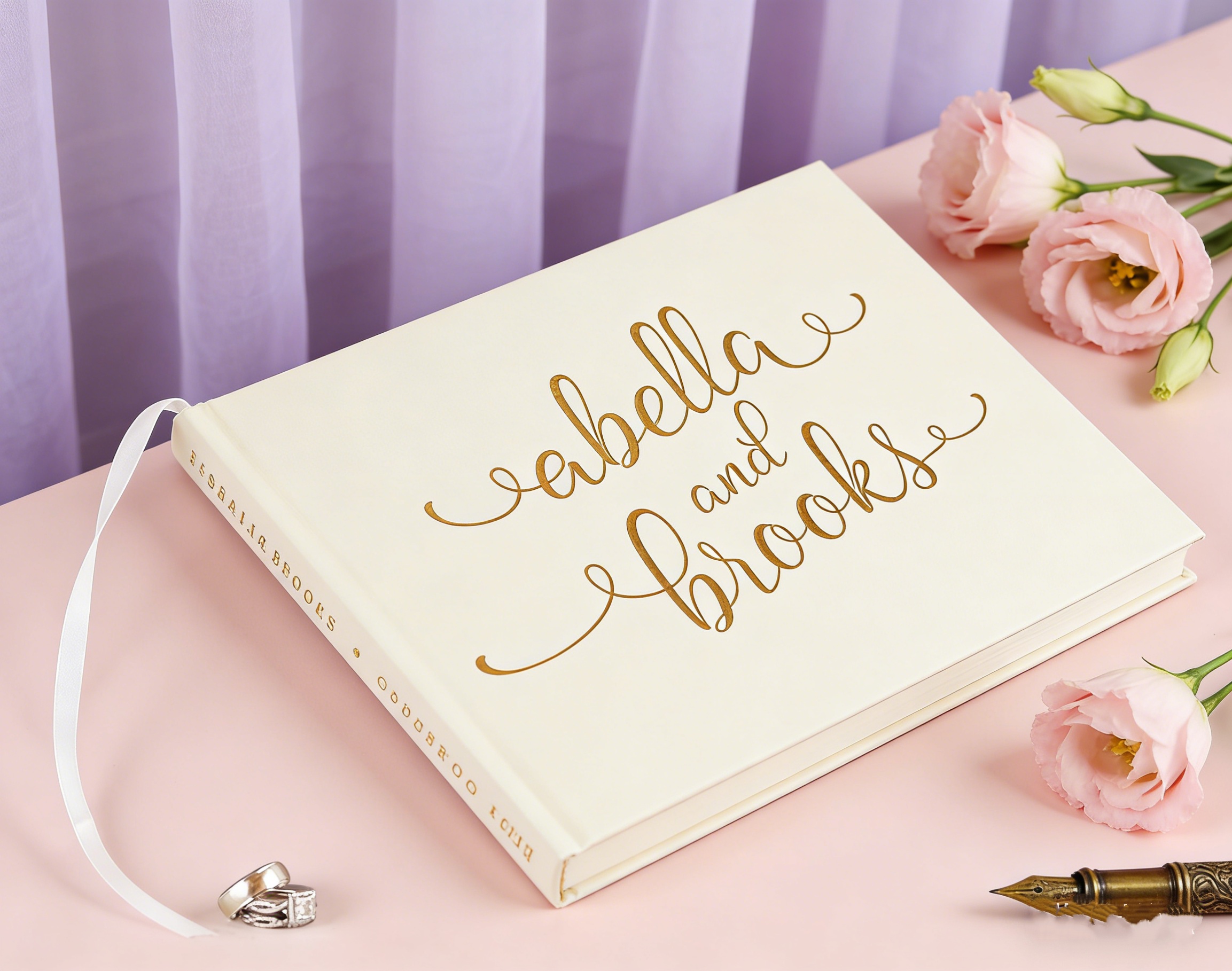 Rustic Floral Wedding Guestboo - Custom Photo Book のレビューと価格