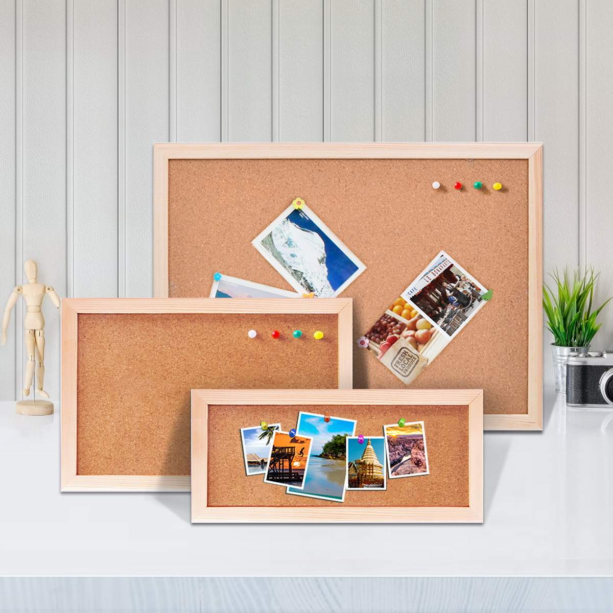 Vintage Pine Wood Frame Cork B - Engraved Wood Frame のレビューと価格