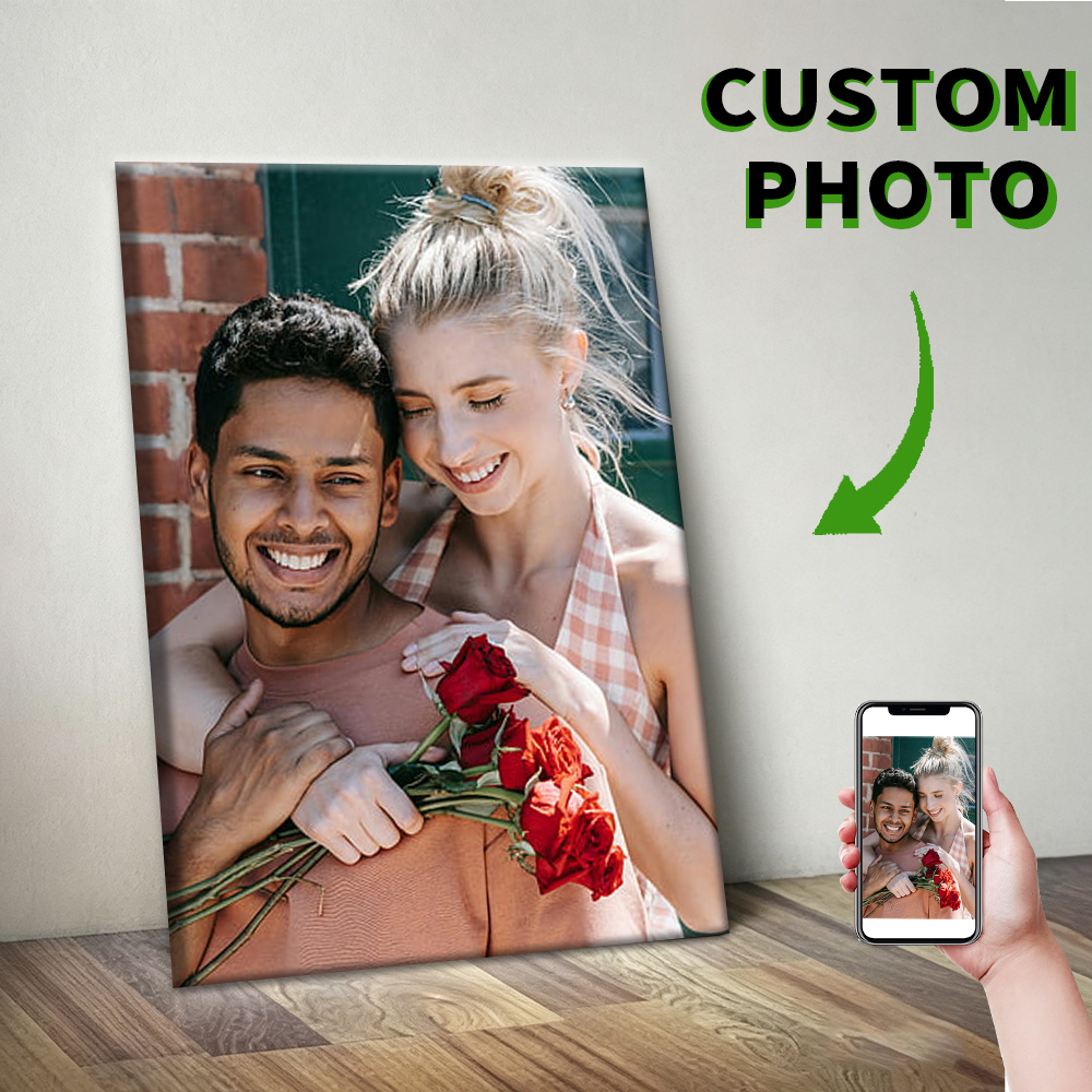 1 Pc Customized Photos on Canv - Engraved Wood Frame のレビューと価格