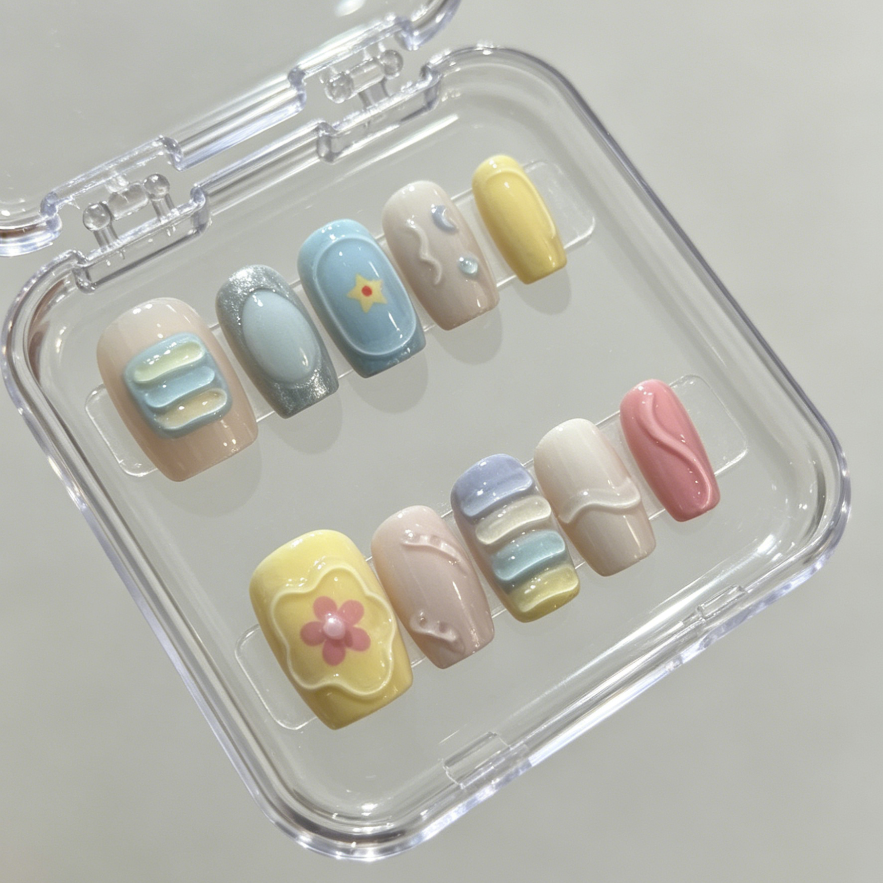 10 hand pressed short square n - Pressed Flower Art のレビューと価格