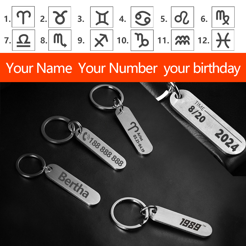 Customized Key Chains with Las - Initial Ring Custom のレビューと価格