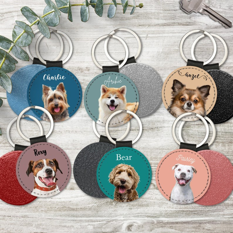 Custom Pet Photo Keychain Pers - Pet Portrait Custom のレビューと価格