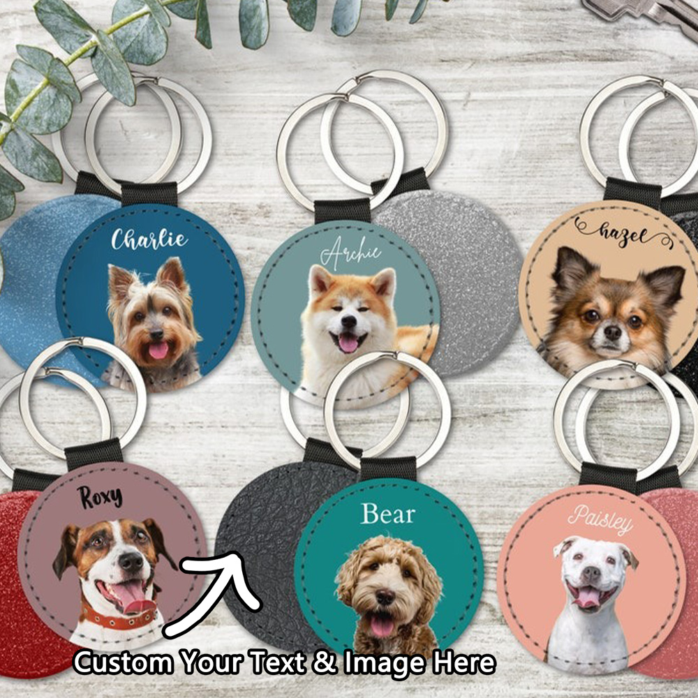 Custom Pet Photo Keychain Pers - Pet Portrait Custom のレビューと価格