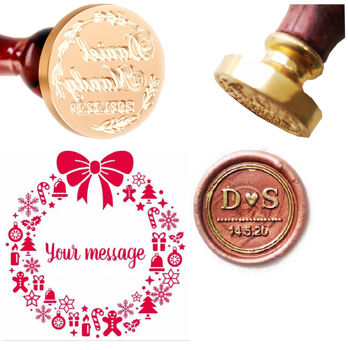 Custom Letter Wax Seal Stamp K - Wax Seal Letter Kit のレビューと価格