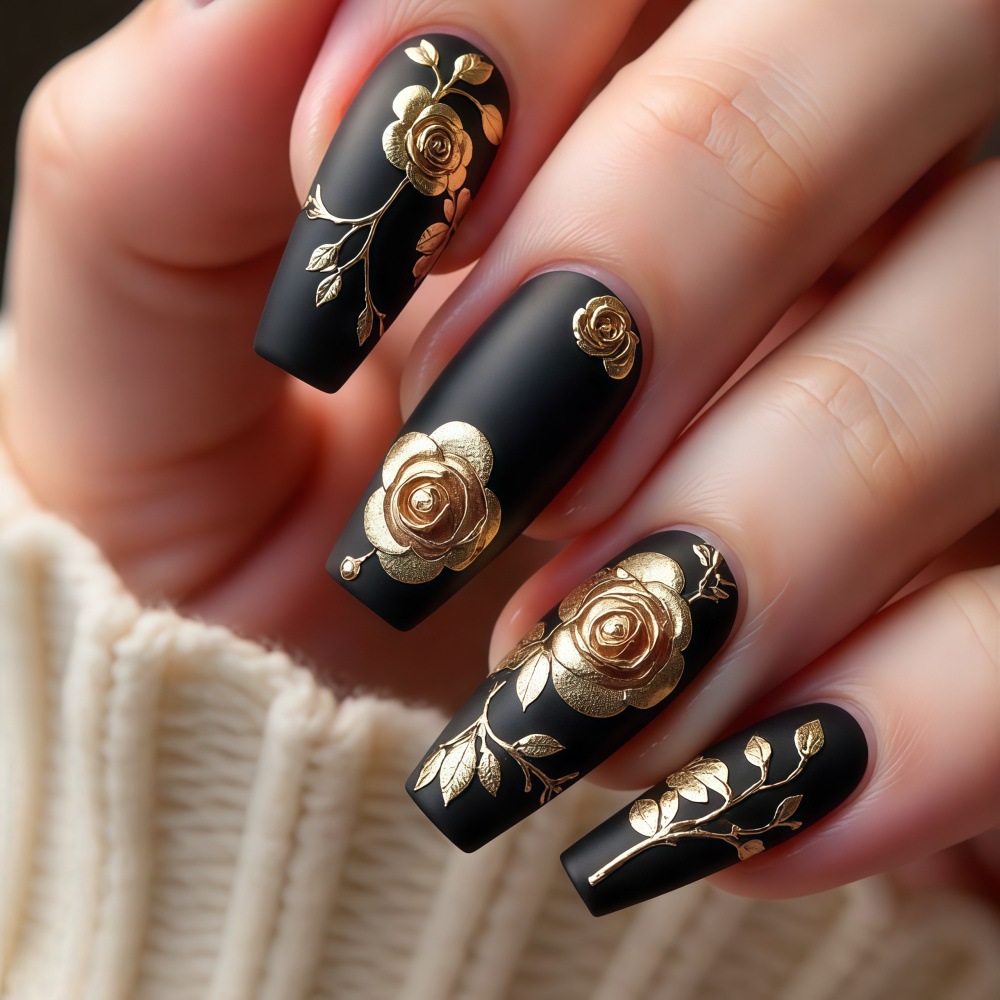 3D fake nails for women girls  - Pressed Flower Art のレビューと価格