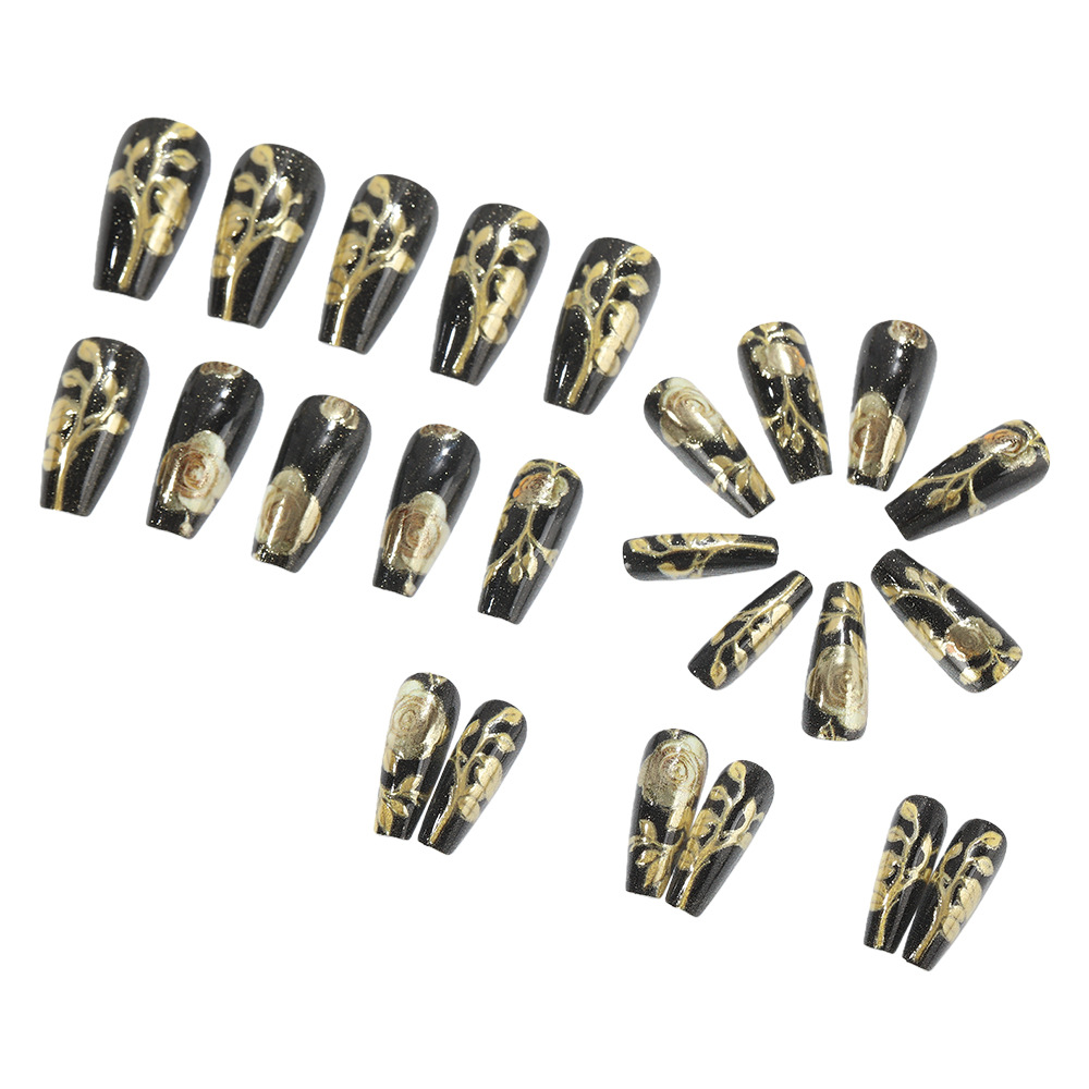 3D fake nails for women girls  - Pressed Flower Art のレビューと価格