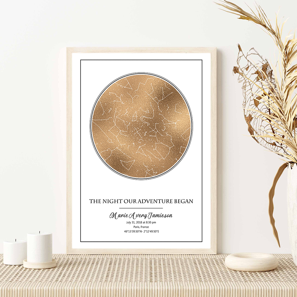 Personalized Star Map Poster B - Custom Star Map のレビューと価格