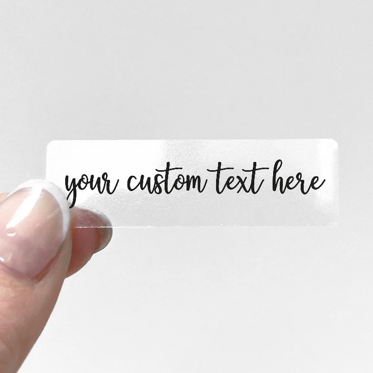 Custom Transparent Sticker Per - Personalised Candle Label のレビューと価格