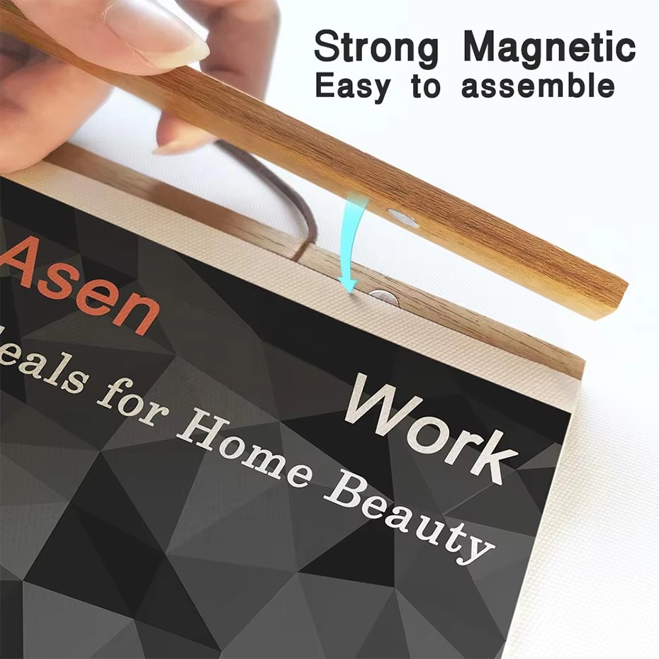 7 Colors 30 40 50cm Magnatic P - Engraved Wood Frame のレビューと価格