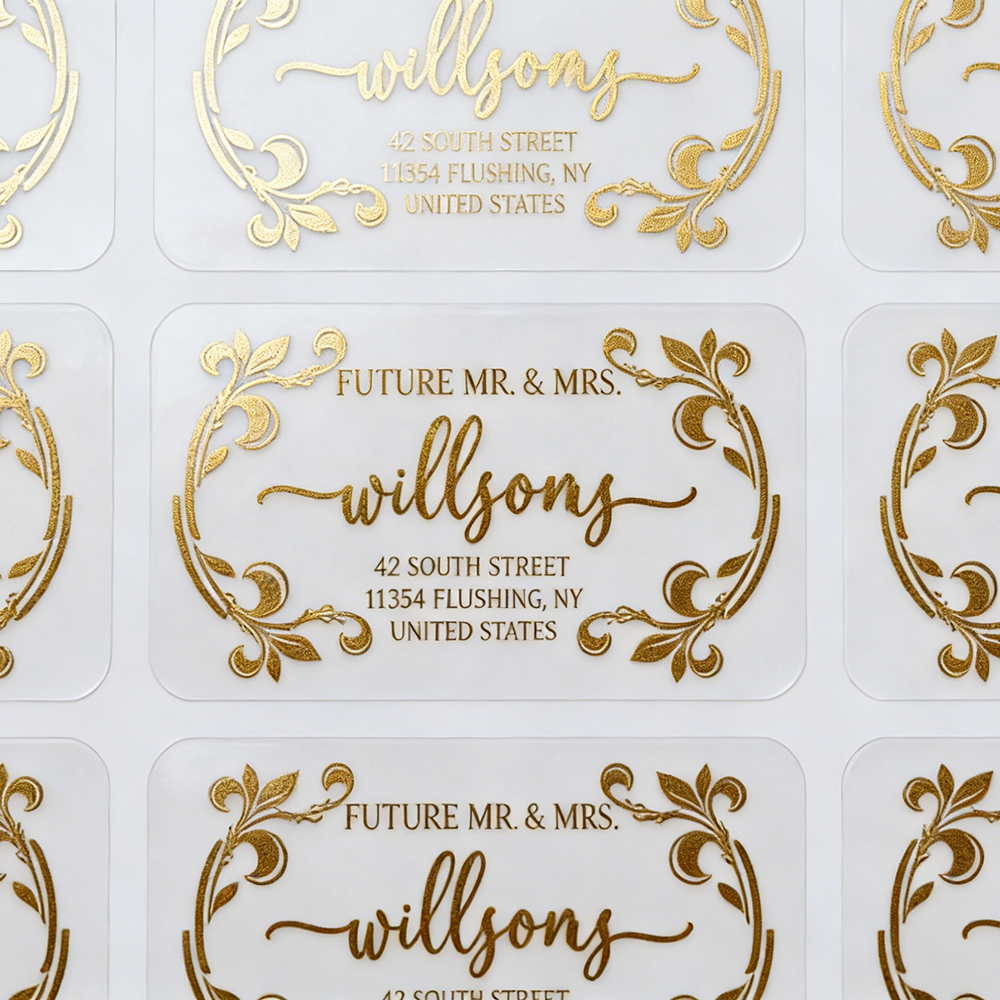 Custom Gold Foil Labels Person - Personalised Candle Label のレビューと価格