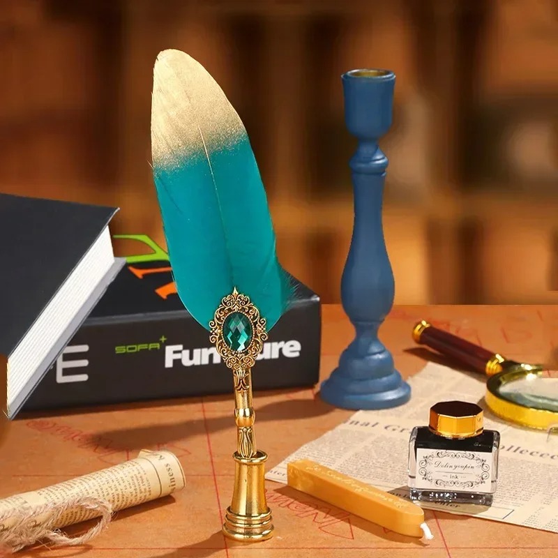 Creative Feather Dip Pen Ink S - Wax Seal Letter Kit のレビューと価格