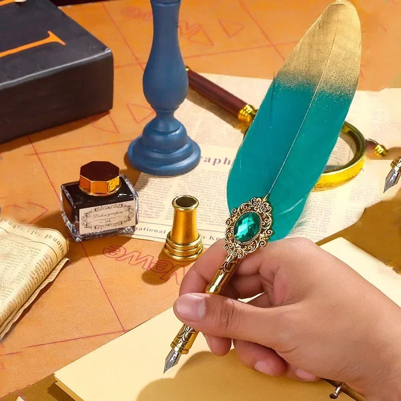 Creative Feather Dip Pen Ink S - Wax Seal Letter Kit のレビューと価格