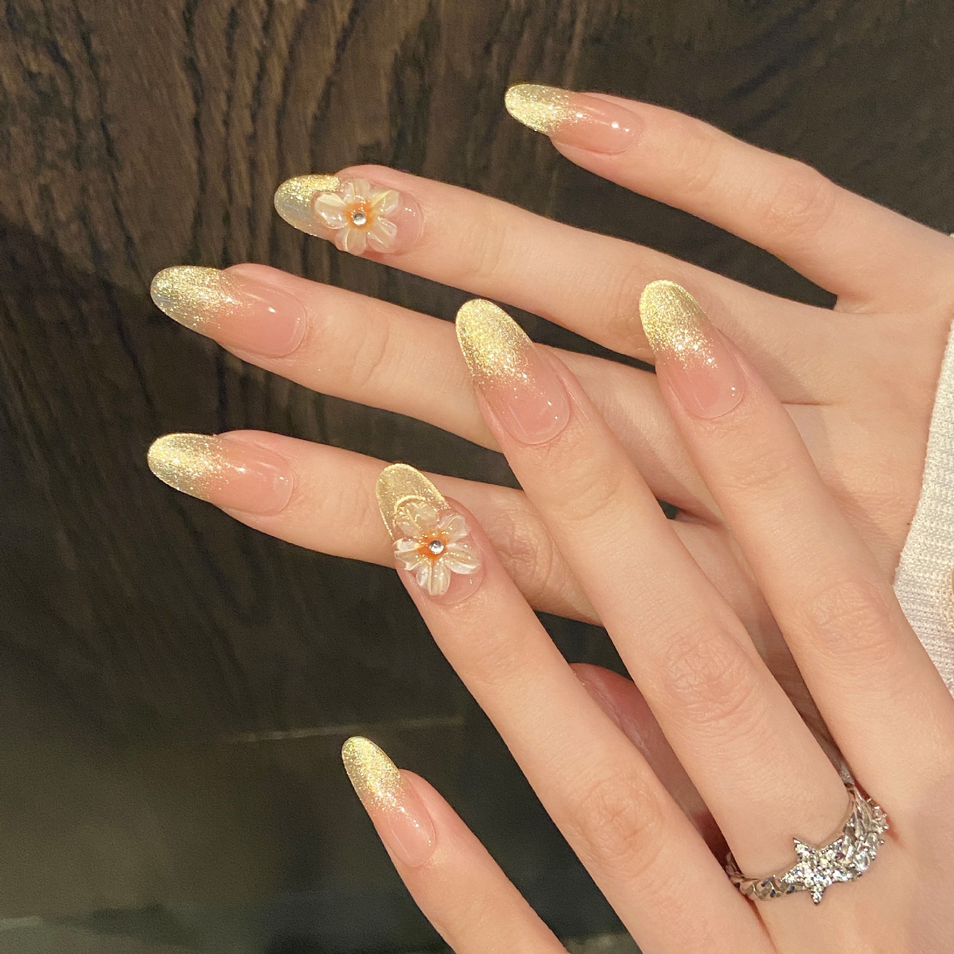 10pcs Handmade Press on Nails  - Pressed Flower Art のレビューと価格