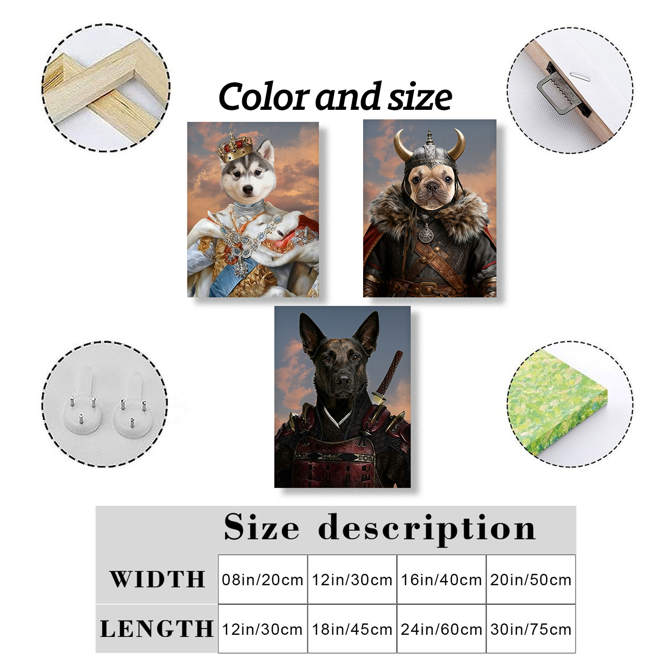 Customized Canvas Painting Roy - Pet Portrait Custom のレビューと価格