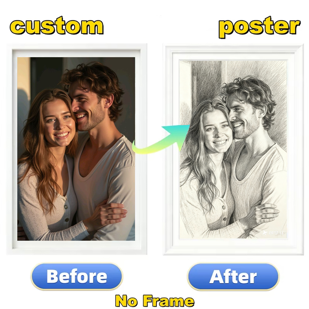 Custom photos to black and whi - Pet Portrait Custom のレビューと価格