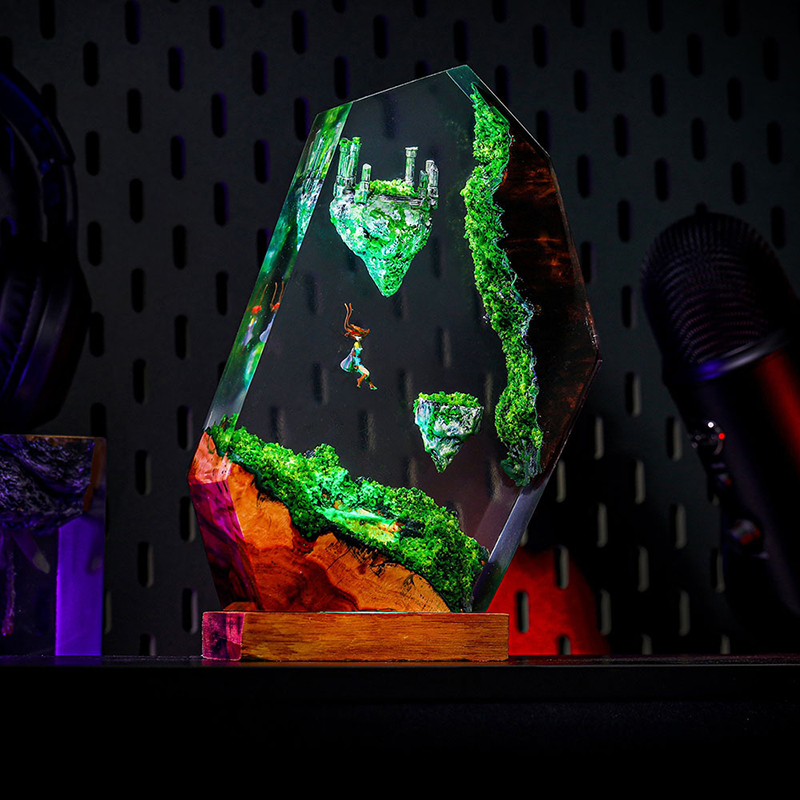 Resin Table Lamp Sky Island Mo - Custom Night Sky のレビューと価格