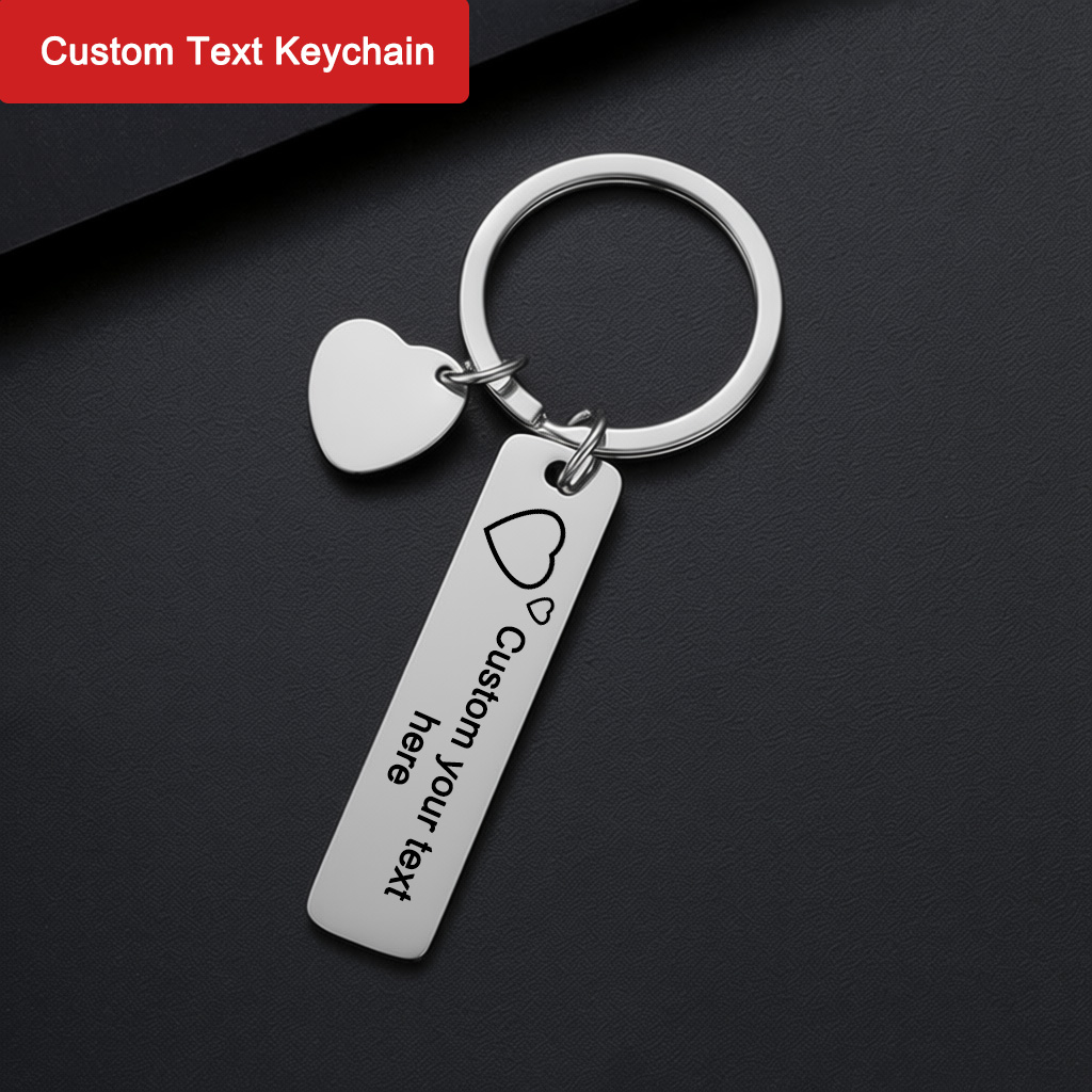 Custom Text Keychain Personali - Initial Ring Custom のレビューと価格