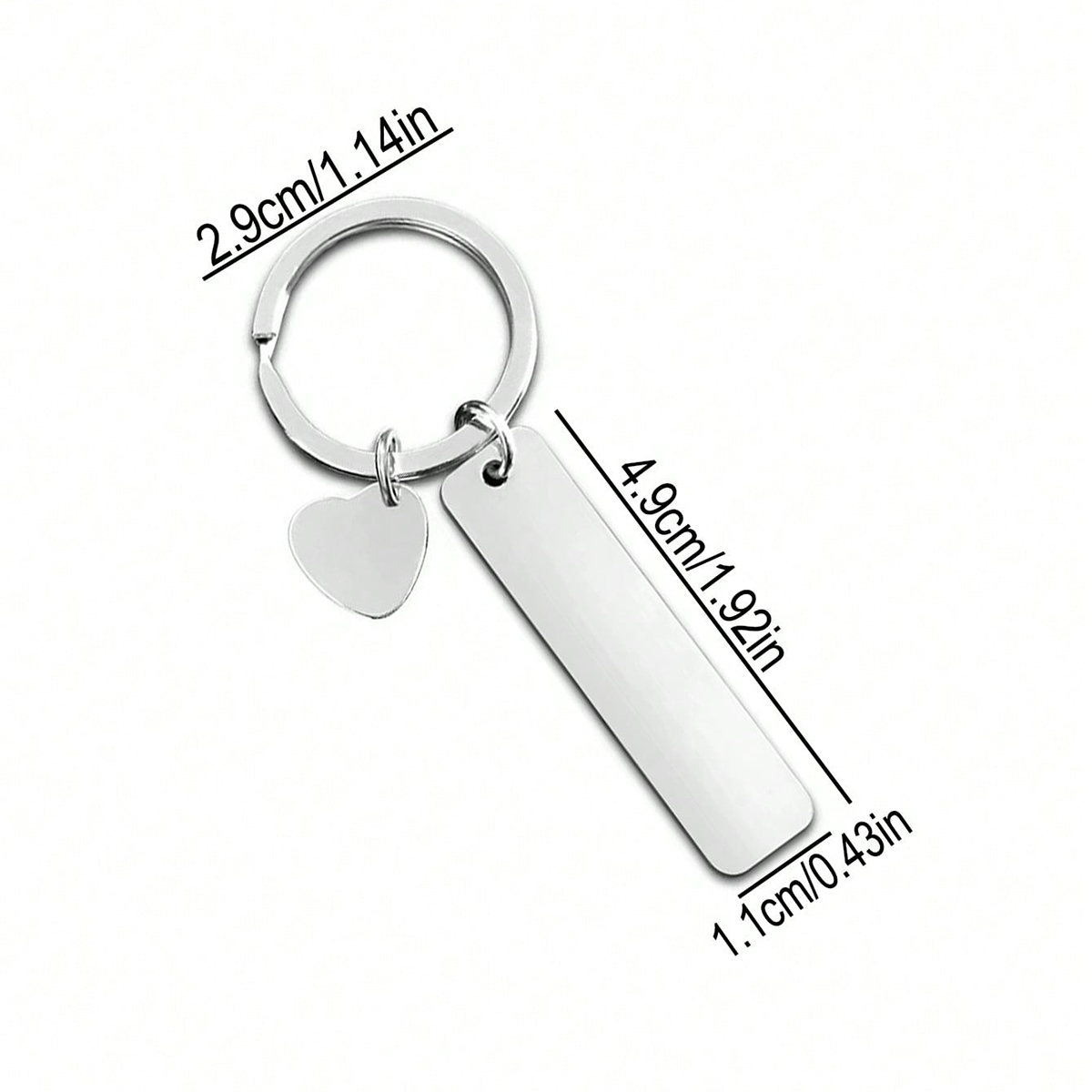 Custom Text Keychain Personali - Initial Ring Custom のレビューと価格