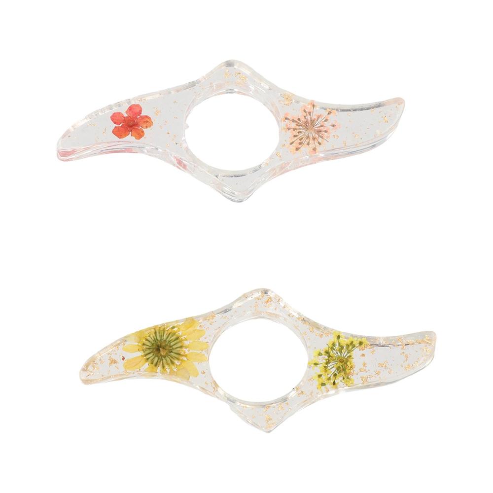 Book Accessories Acrylic Thumb - Dried Flower Bookmark のレビューと価格