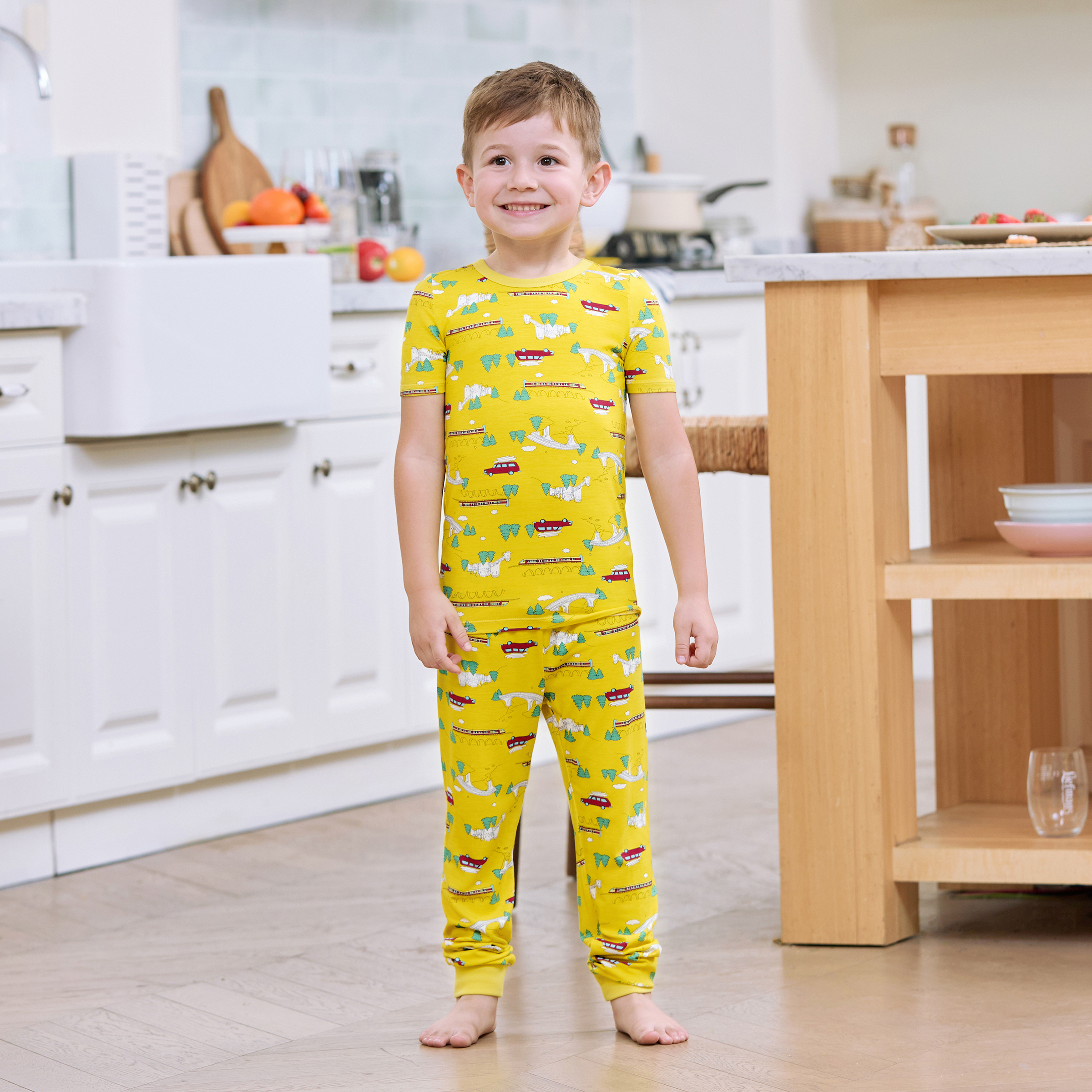 PatPat Bamboo Family Yellow PJ - Family Tree Print のレビューと価格