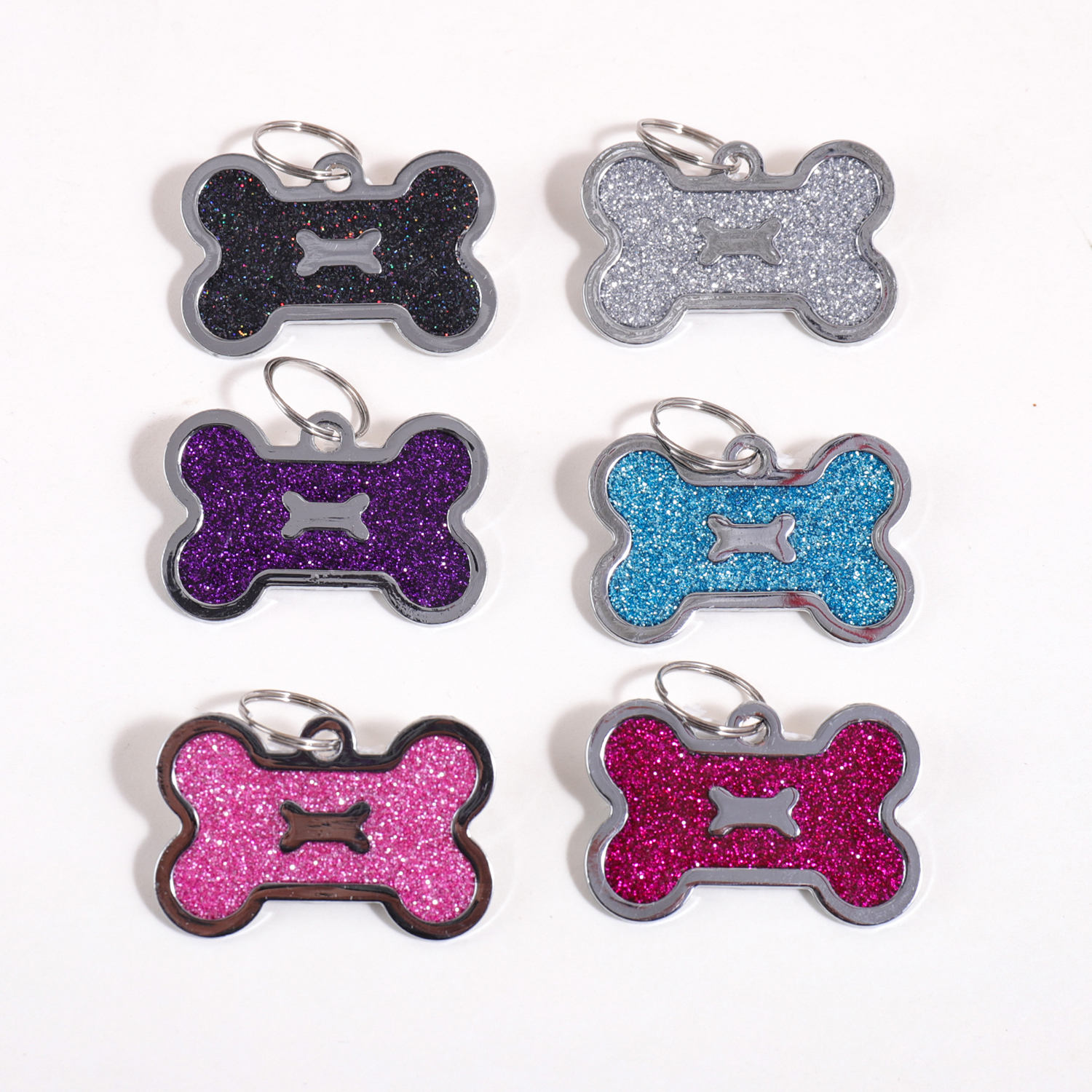 Glitter Custom Text Dog Tags C - Pet Portrait Custom のレビューと価格