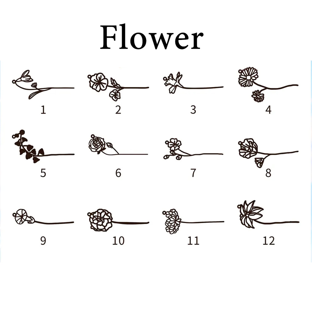 Haiyufly Personalized Custom N - Birth Flower Necklace のレビューと価格