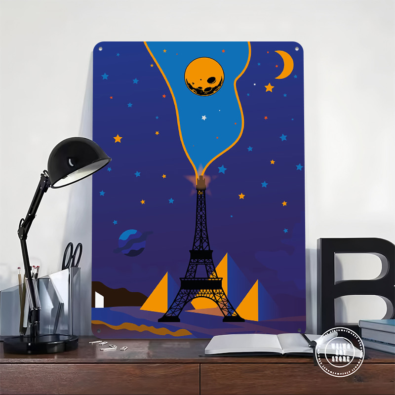 Eiffel Tower Night Sky Poster  - Custom Night Sky のレビューと価格