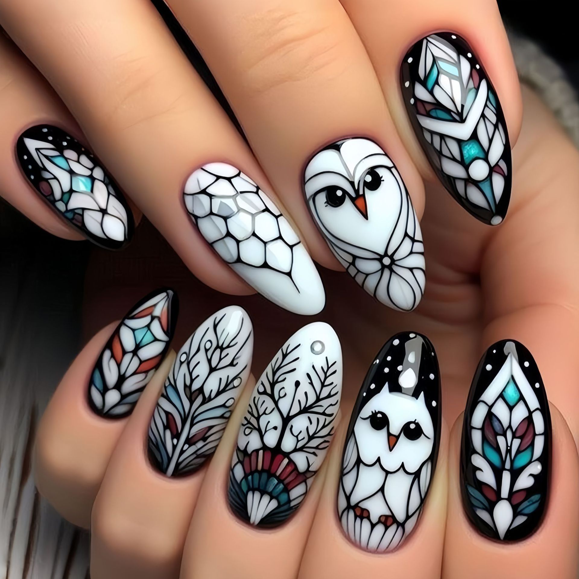 Medium long fake nails for wom - Pressed Flower Art のレビューと価格