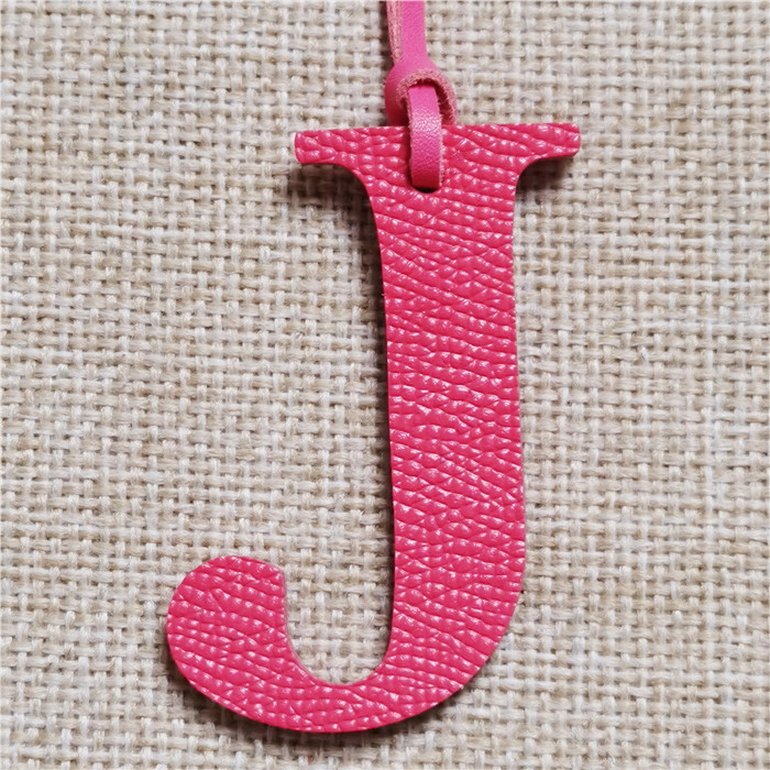 English Letter H I J K L M N A - Monogram Keychain Leather のレビューと価格