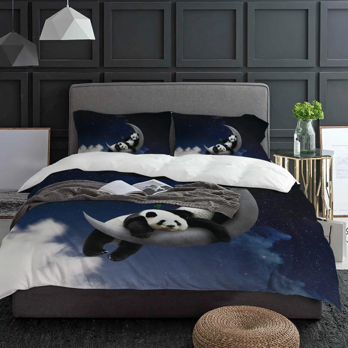 Moon Night Sky Panda Bamboo St - Custom Night Sky のレビューと価格