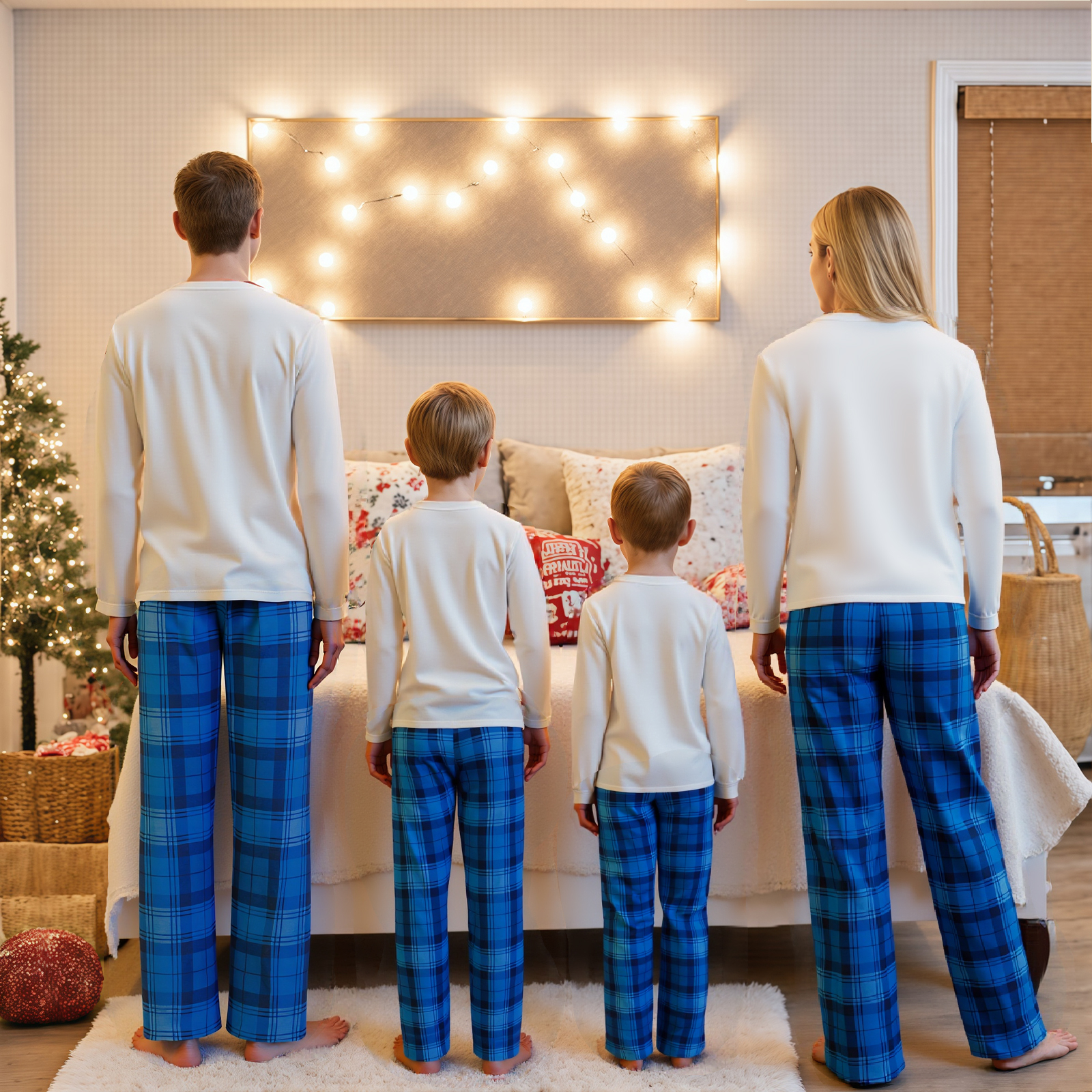 Family Matching Christmas Paja - Family Tree Print のレビューと価格