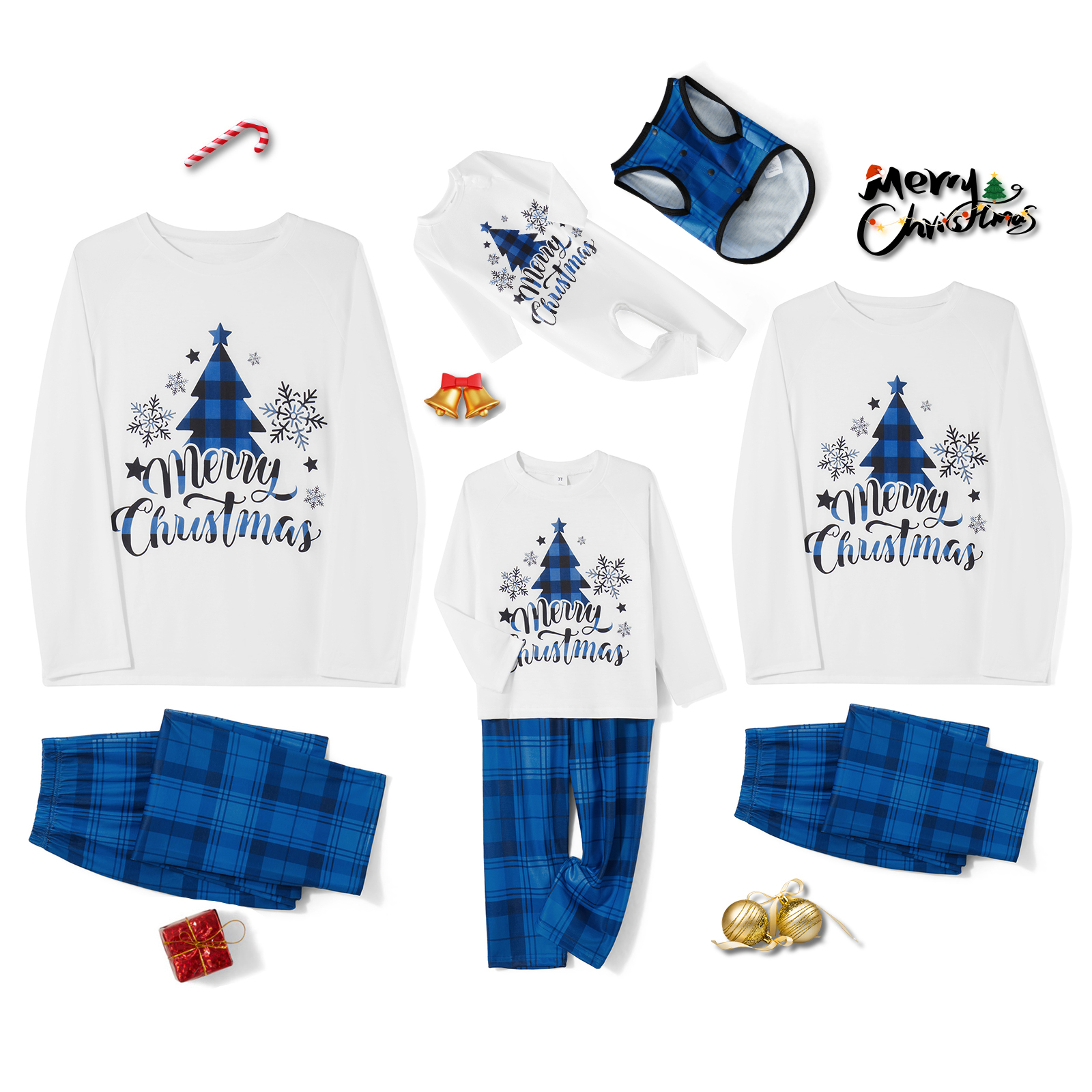 Family Matching Christmas Paja - Family Tree Print のレビューと価格