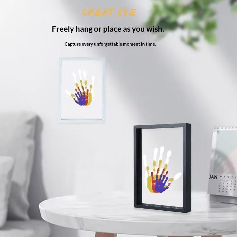 1 Set Family Handprint Photo F - Engraved Wood Frame のレビューと価格