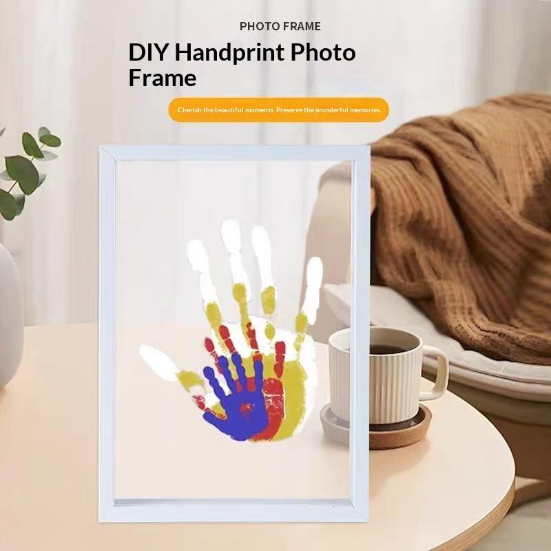 1 Set Family Handprint Photo F - Engraved Wood Frame のレビューと価格