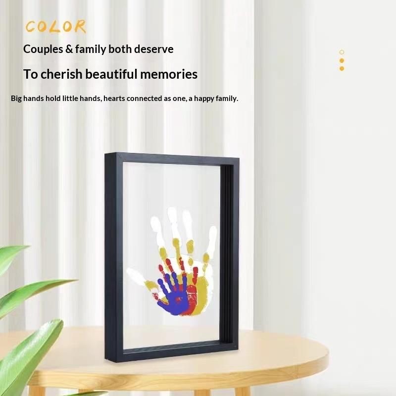 1 Set Family Handprint Photo F - Engraved Wood Frame のレビューと価格