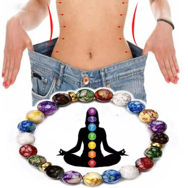 7 Chakras Healing Reiki Stone  - Coordinates Bracelet のレビューと価格