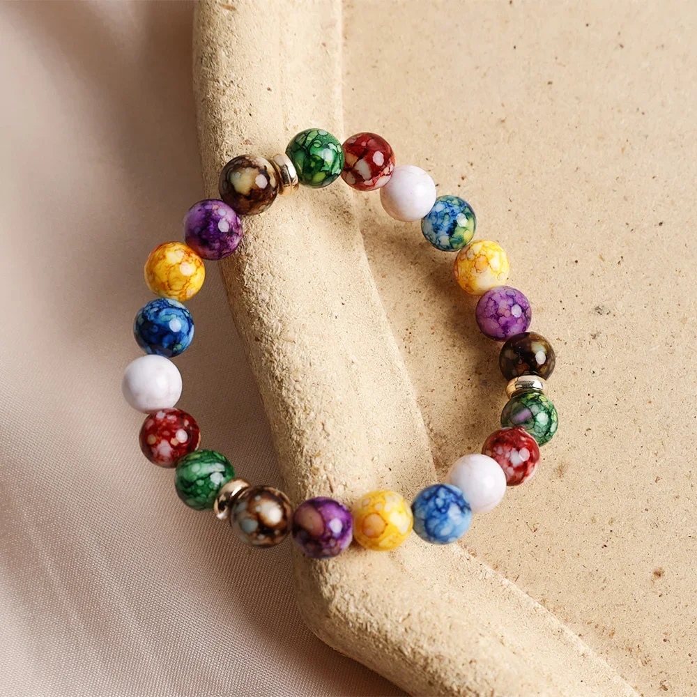 7 Chakras Healing Reiki Stone  - Coordinates Bracelet のレビューと価格