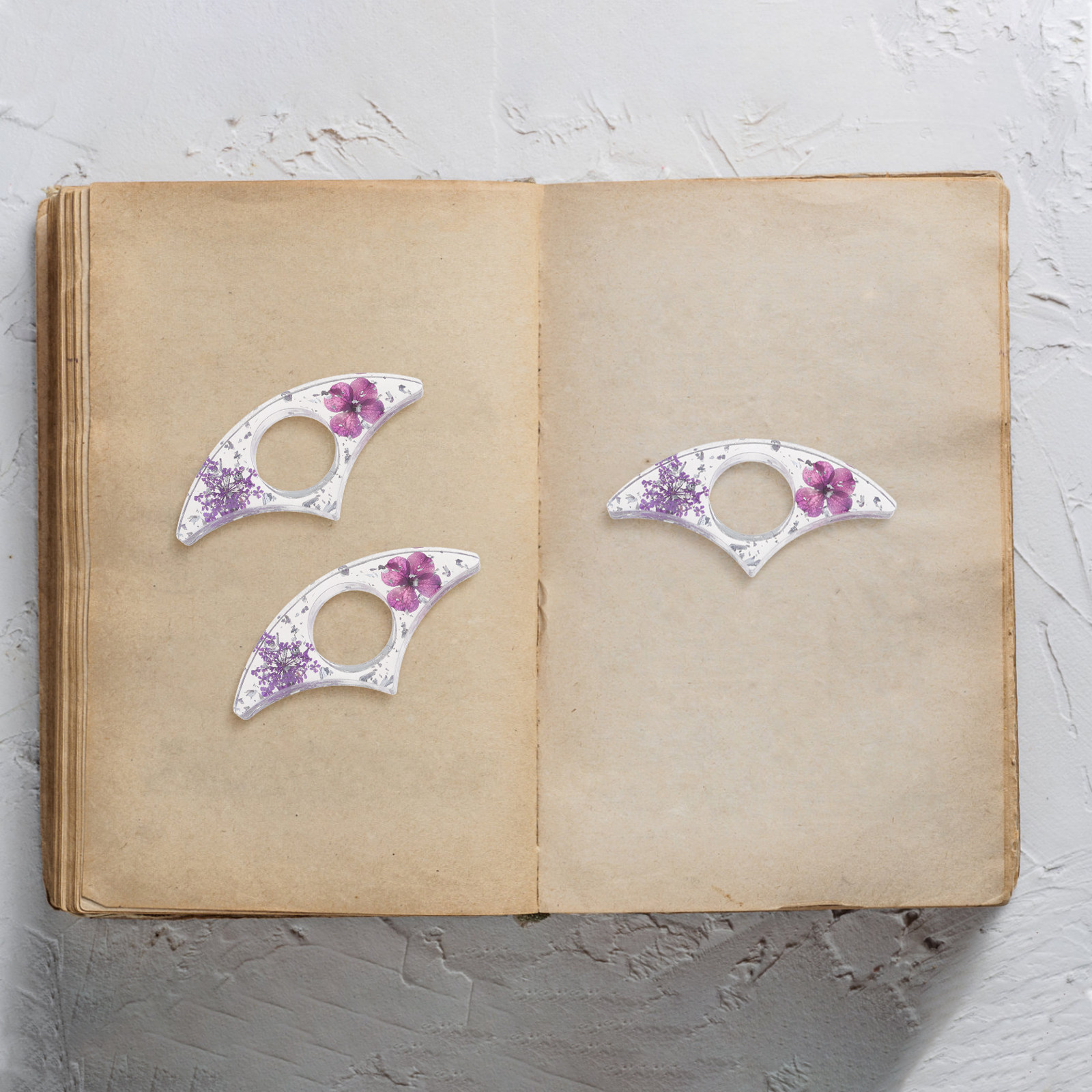 3Pcs Floral Book Page Holders  - Dried Flower Bookmark のレビューと価格