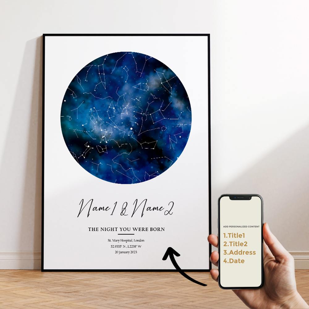 Modern Custom Personalized Nig - Custom Map Poster のレビューと価格