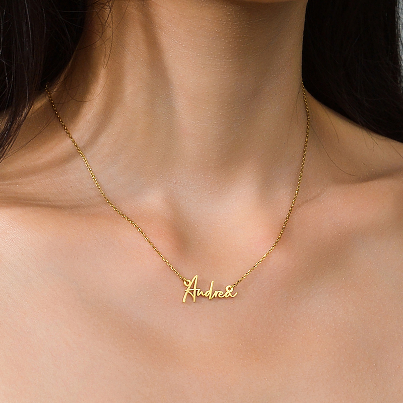 Auxauxme Custom Name Necklace  - Name Necklace Custom のレビューと価格