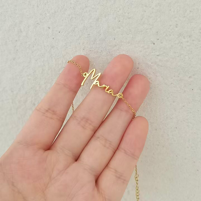 Auxauxme Custom Name Necklace  - Name Necklace Custom のレビューと価格