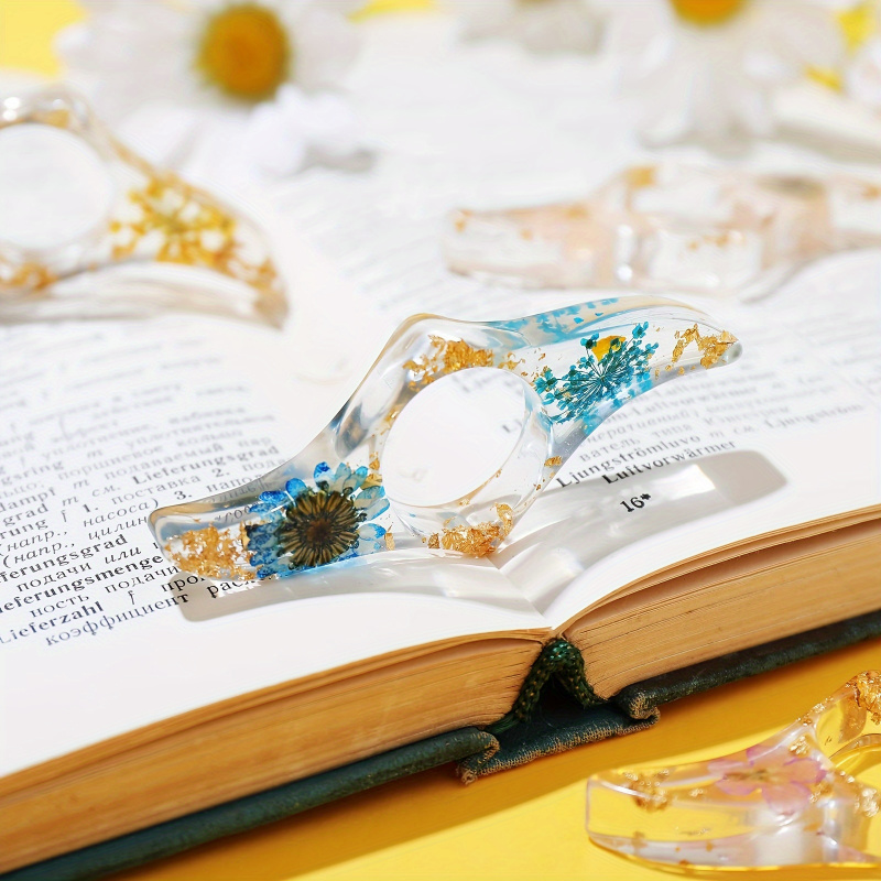1/3 Pcs Dried Flower Resin Boo - Dried Flower Bookmark のレビューと価格